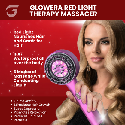 Glowera™ Red Light Scalp Massager 3 in 1