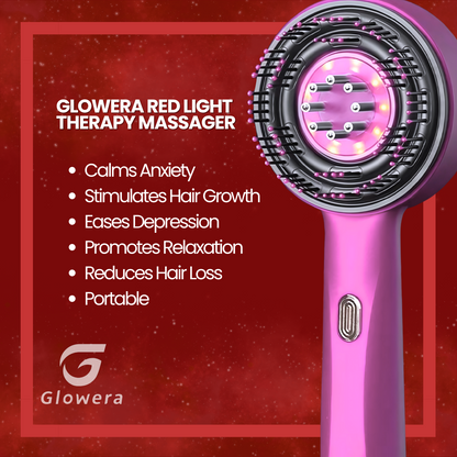 Glowera™ Red Light Scalp Massager 3 in 1