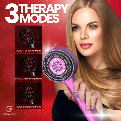 Glowera™ Red Light Scalp Massager 3 in 1